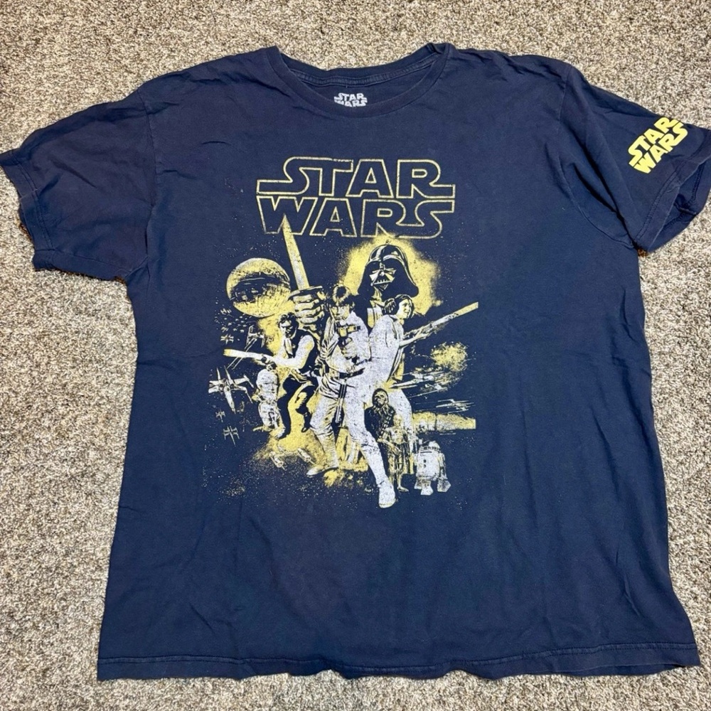 Modern Star Wars Dark Blue Graphic Tee